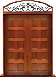 10 panel: single door + sidelight on left
