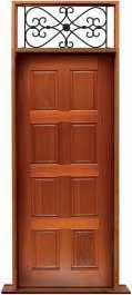 8 panel: single door +  two sidelights