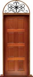 8 panel: single door +  two sidelights